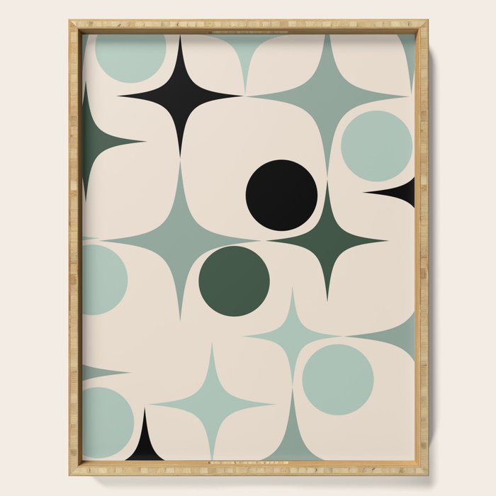 Modern Retro Geo Serving Tray Gallery Image 1