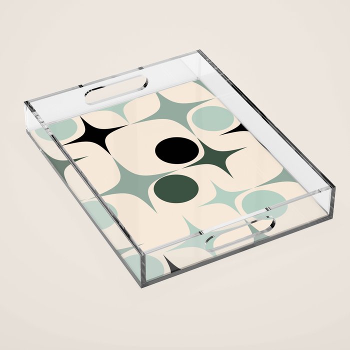 Modern Retro Geo Acrylic Tray Gallery Image 1