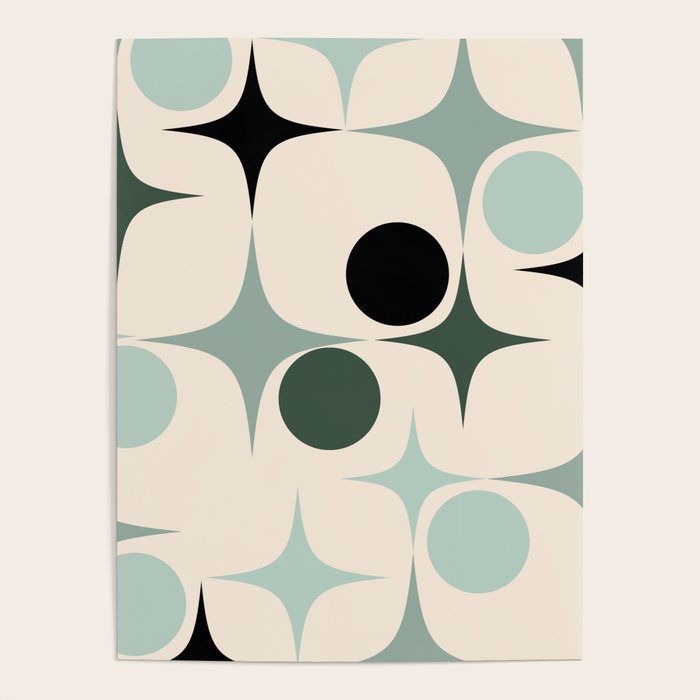 Modern Retro Geo Poster Gallery Image 4
