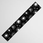 Black and white firework doodle pattern Table Runner Gallery Image 3