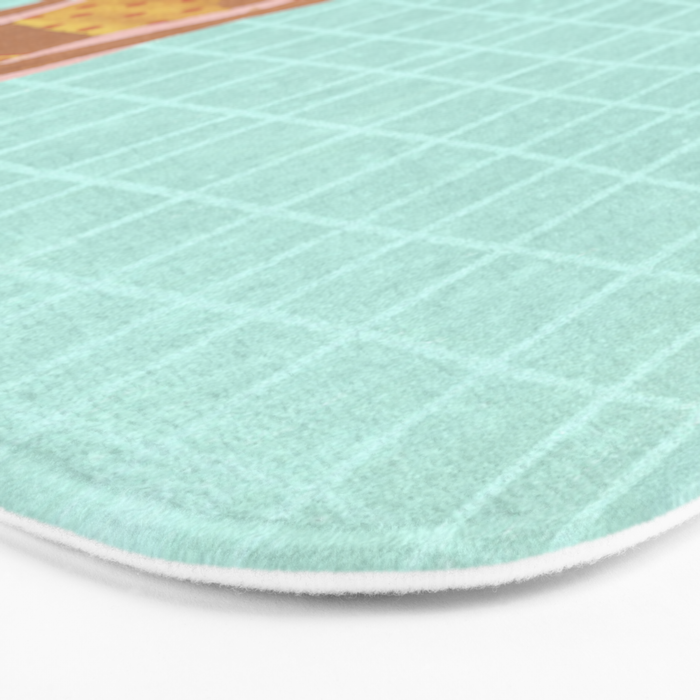 Swimming in Blue Bath Mat Gallery Image 3