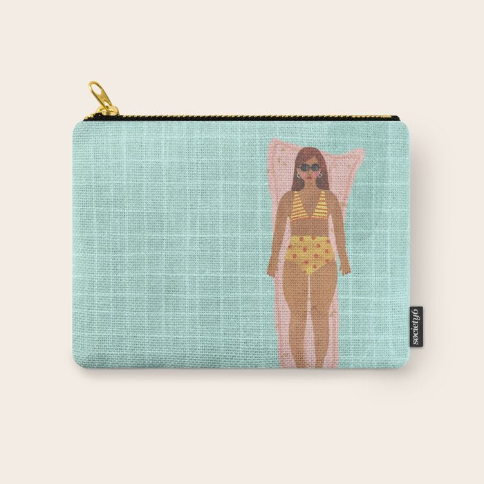 Swimming in Blue Carry All Pouch Gallery Image 1