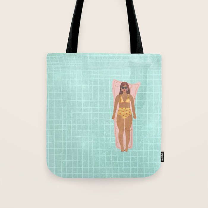 Swimming in Blue Tote Bag Gallery Image 1