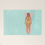 Swimming in Blue Welcome Mat Gallery Image 1