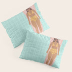 Swimming in Blue Pillow Sham Gallery Image 3