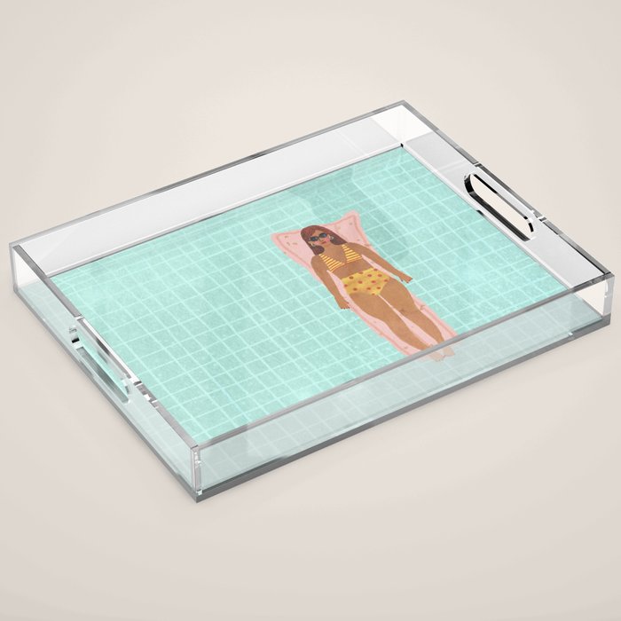 Swimming in Blue Acrylic Tray Gallery Image 1