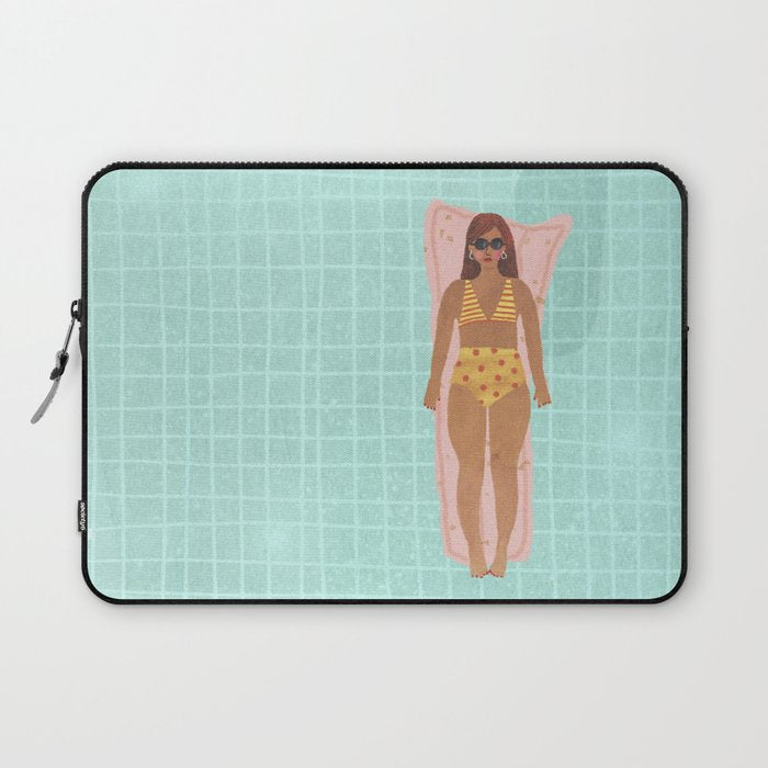 Swimming in Blue Laptop Sleeve Gallery Image 1