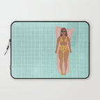 Swimming in Blue Laptop Sleeve Gallery Image 1
