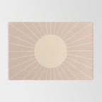 Minimal Sunrays - Neutral Pink Rug Gallery Image 2