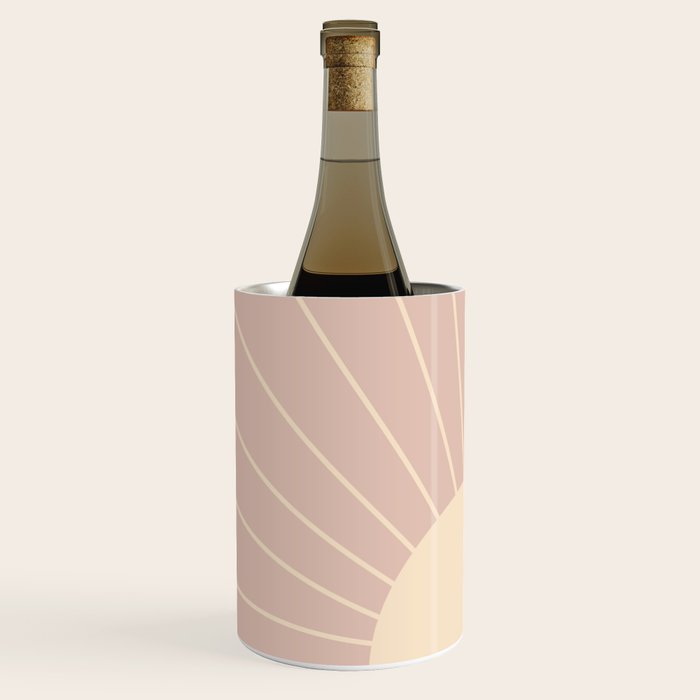Minimal Sunrays - Neutral Pink Wine Chiller Gallery Image 2
