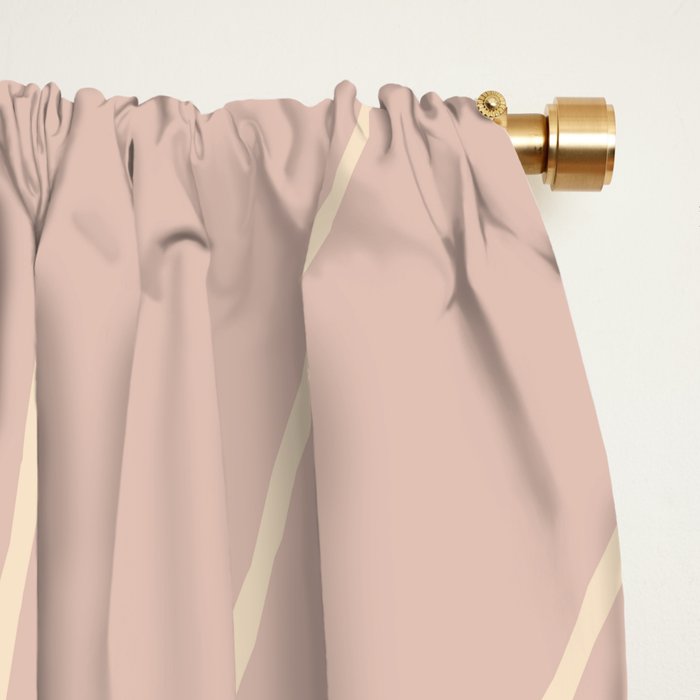 Minimal Sunrays - Neutral Pink Window Curtain Gallery Image 2