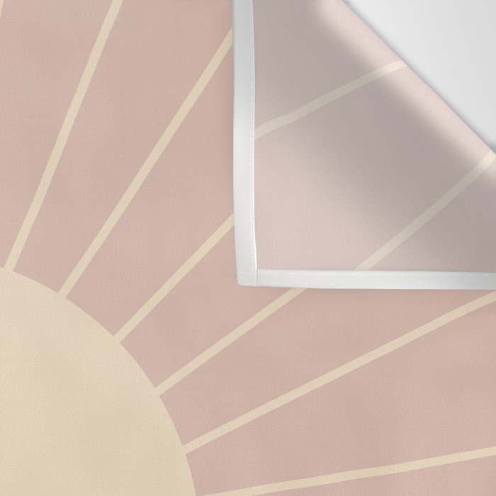 Minimal Sunrays - Neutral Pink Wall Tapestry Gallery Image 3