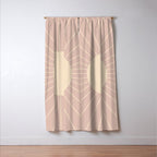 Minimal Sunrays - Neutral Pink Window Curtain Gallery Image 3