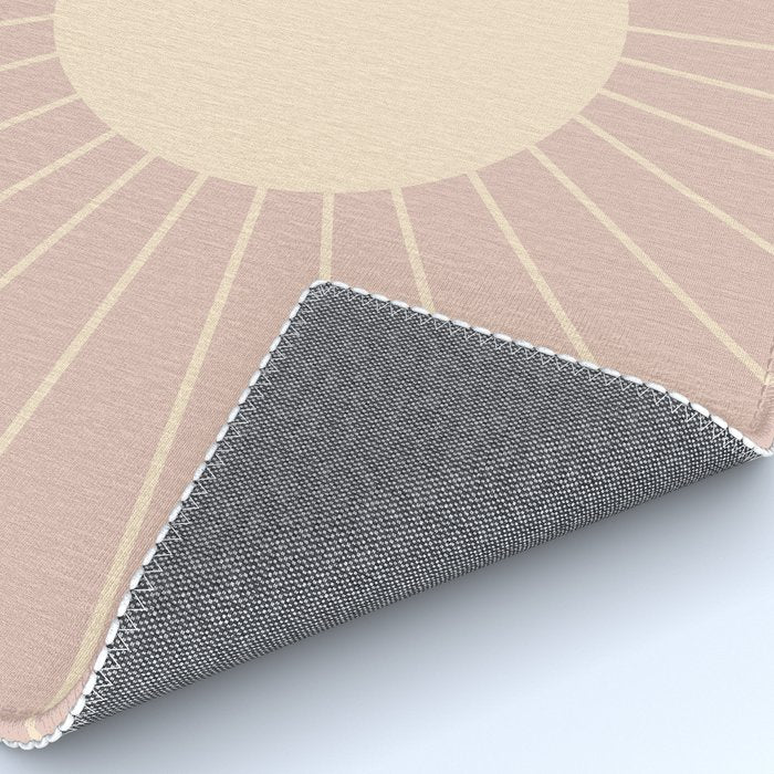 Minimal Sunrays - Neutral Pink Rug Gallery Image 4