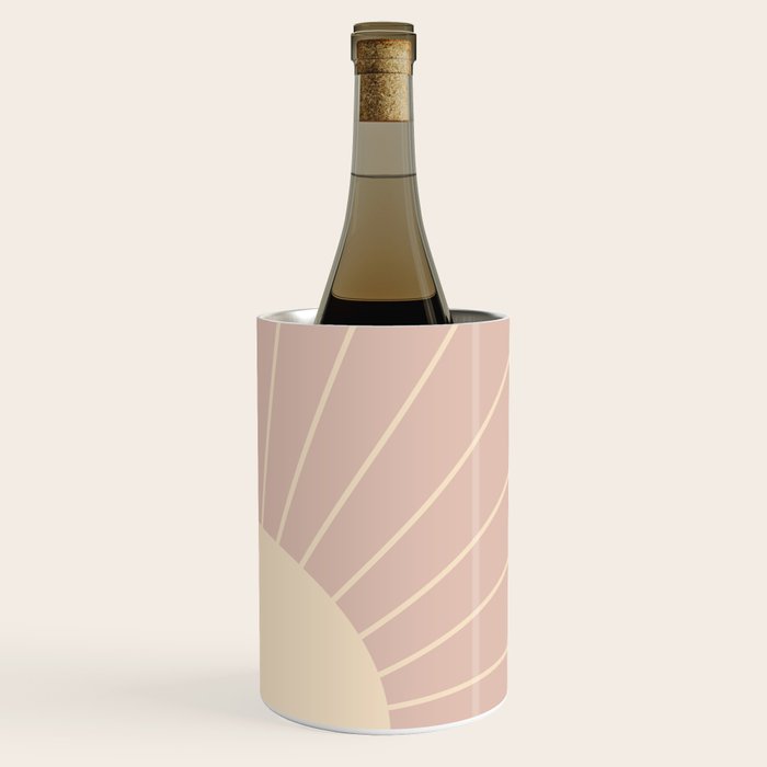 Minimal Sunrays - Neutral Pink Wine Chiller Gallery Image 3