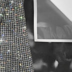 BREAK TIME | style | fashion | black and white | classic | retro | glitter | sparkle | smoke Wall Tapestry Gallery Image 3