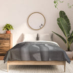 BREAK TIME | style | fashion | black and white | classic | retro | glitter | sparkle | smoke Comforter Gallery Image 3