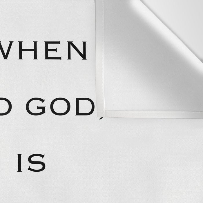 Prayer is when you talk to God;  meditation is when you listen to God. Wall Tapestry Gallery Image 3