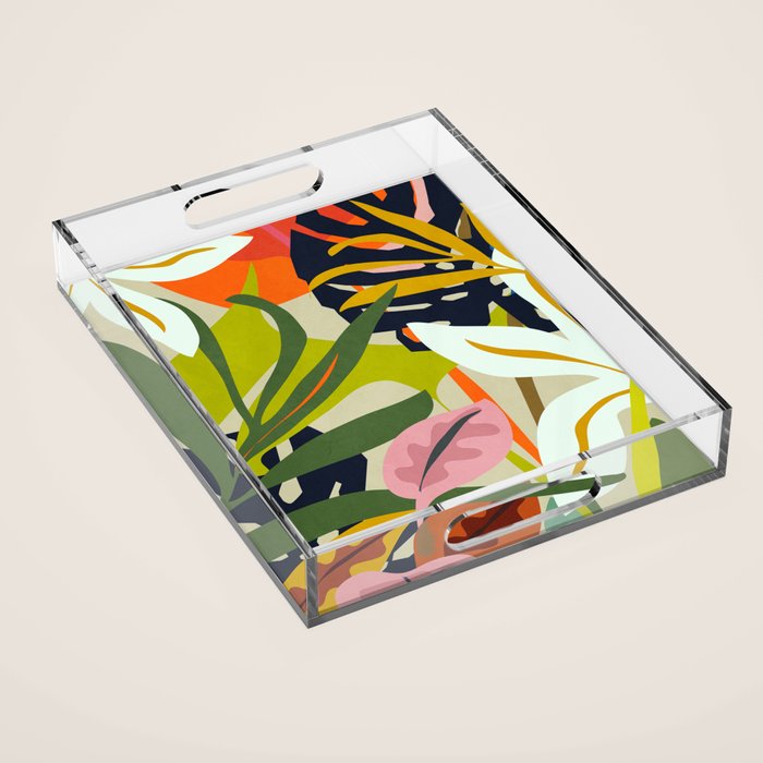 Jungle Abstract 2 Acrylic Tray Gallery Image 1