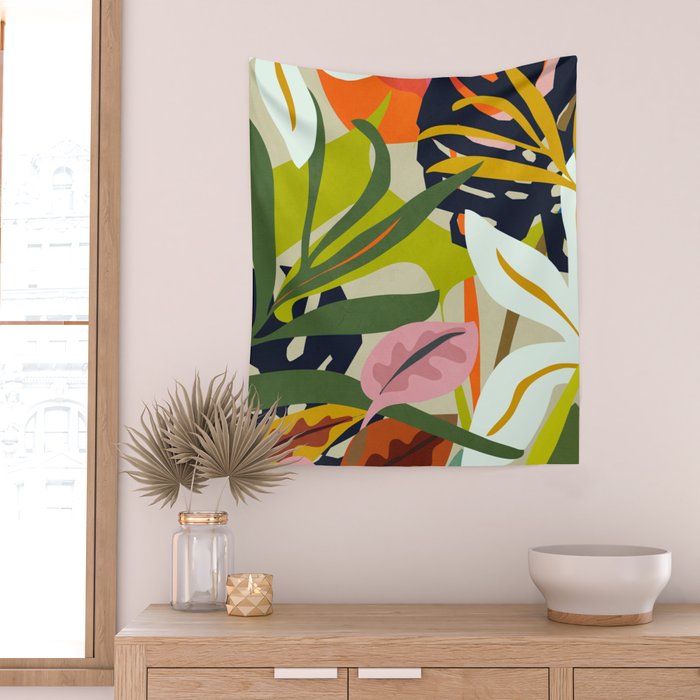 Jungle Abstract 2 Wall Tapestry Gallery Image 2