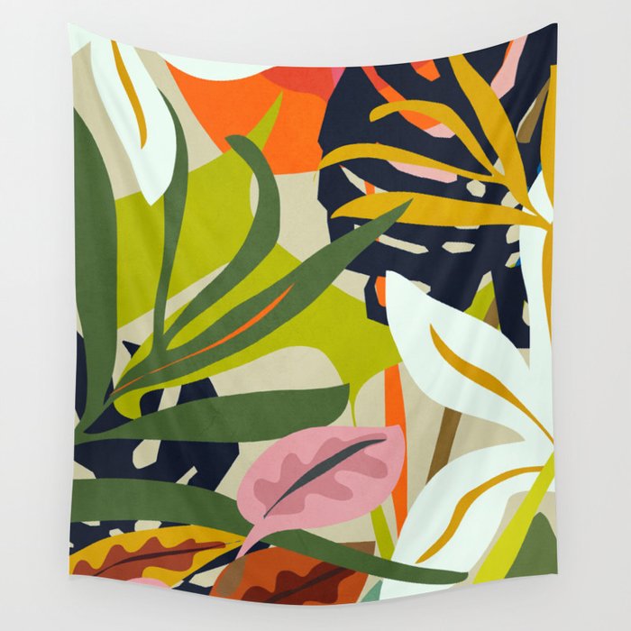 Jungle Abstract 2 Wall Tapestry Gallery Image 4