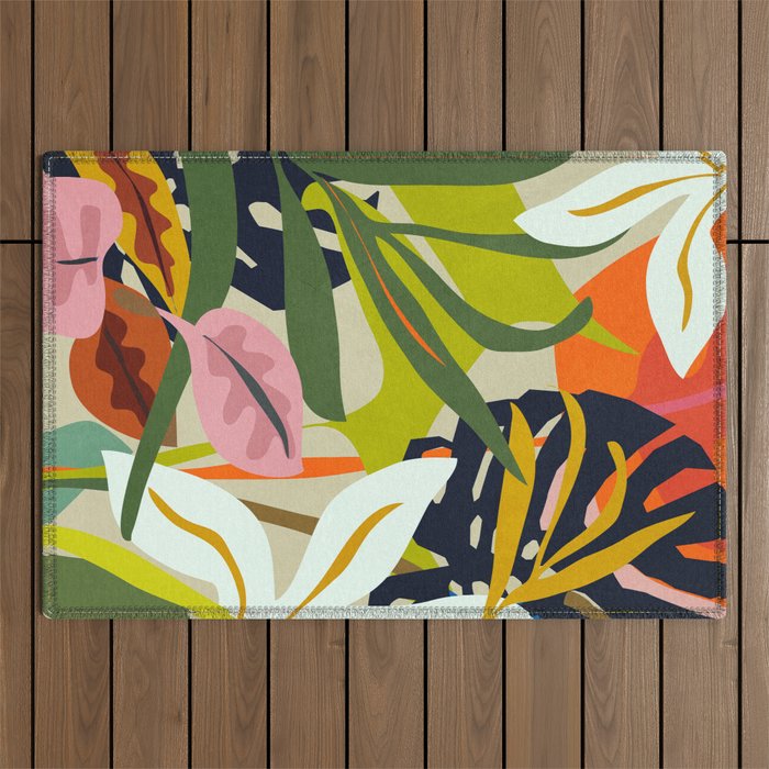 Jungle Abstract 2 Outdoor Rug Gallery Image 1