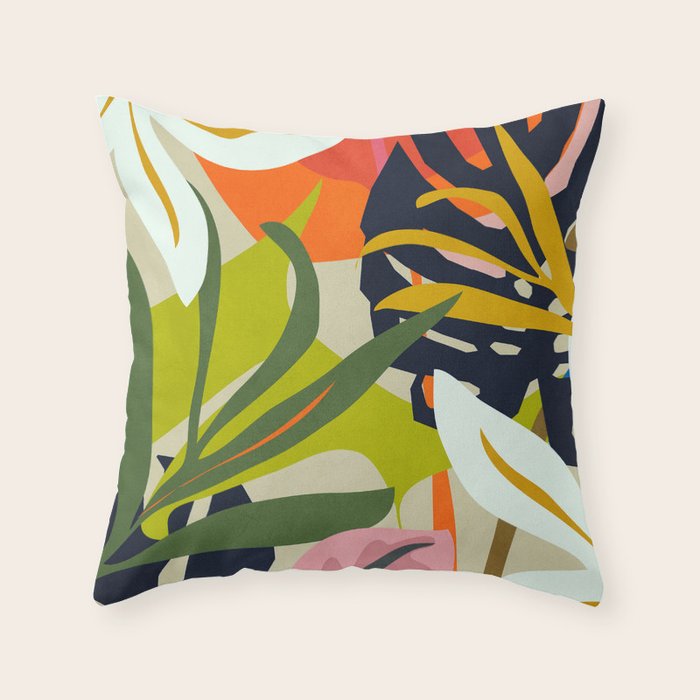 Jungle Abstract 2 Throw Pillow Gallery Image 6