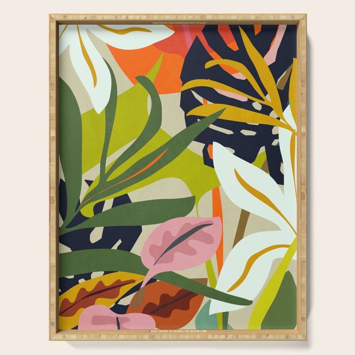 Jungle Abstract 2 Serving Tray Gallery Image 1