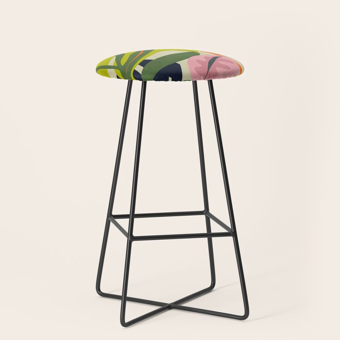 Jungle Abstract 2 Stool Gallery Image 1