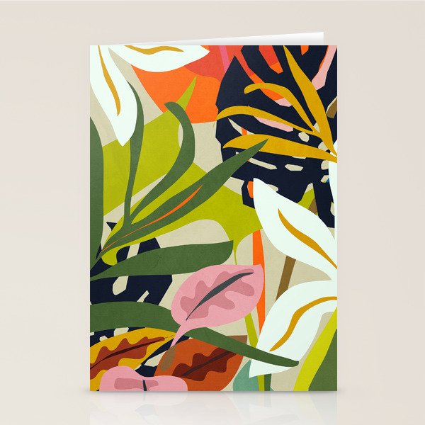 Jungle Abstract 2 Stationery Card Gallery Image 2