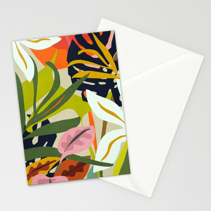 Jungle Abstract 2 Stationery Card Gallery Image 2