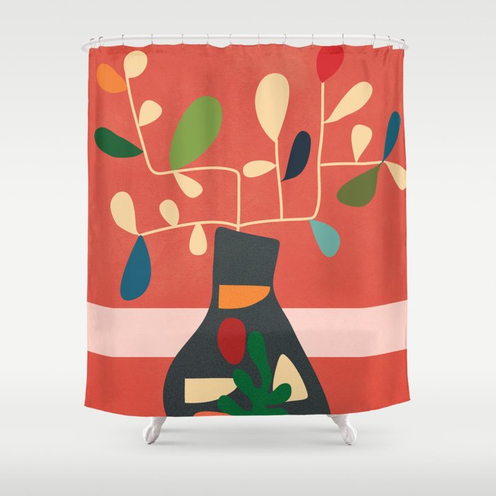 Vase of Vibrance 2 Shower Curtain Gallery Image 1