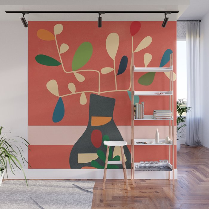 Vase of Vibrance 2 Wall Mural Gallery Image 1