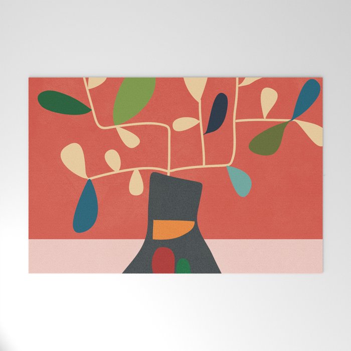 Vase of Vibrance 2 Welcome Mat Gallery Image 1