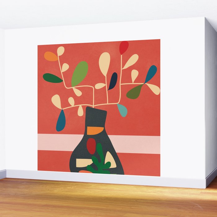Vase of Vibrance 2 Wall Mural Gallery Image 2