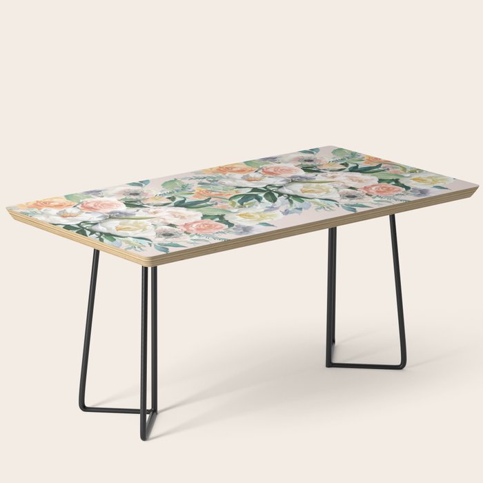 Pastel flower bouquet with roses Coffee Table Gallery Image 1