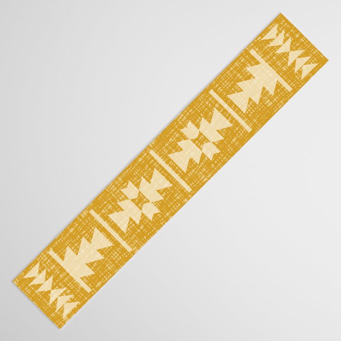 Southwestern Pattern 136 Yellow Table Runner Gallery Image 3