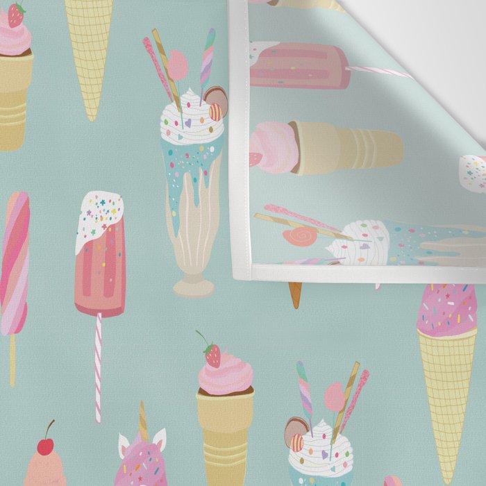 Vintage Ice Cream Pattern Wall Tapestry Gallery Image 3