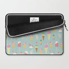 Vintage Ice Cream Pattern Laptop Sleeve Gallery Image 2