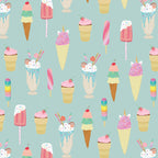 Vintage Ice Cream Pattern Coffee Mug Gallery Image 2