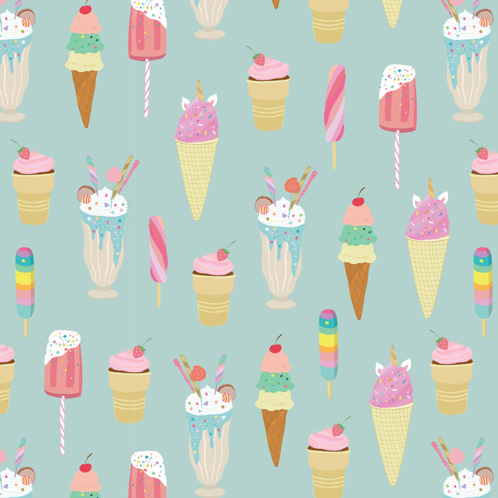 Vintage Ice Cream Pattern Coffee Mug Gallery Image 2