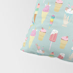 Vintage Ice Cream Pattern Pillow Sham Gallery Image 4