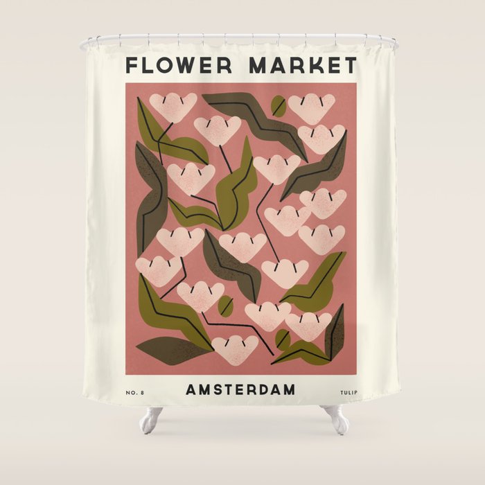 Flower Market No. 8 Shower Curtain Gallery Image 1