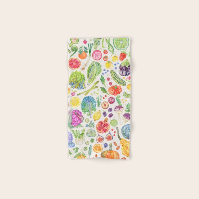 Seasonal Harvests - Neutral Bath Towel Gallery Image 1