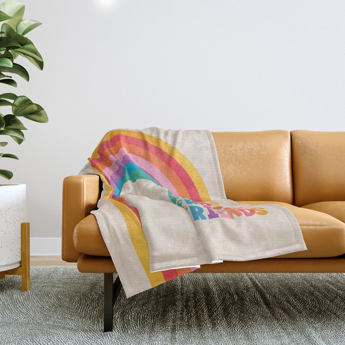 Rainbow Friends Throw Blanket Gallery Image 1