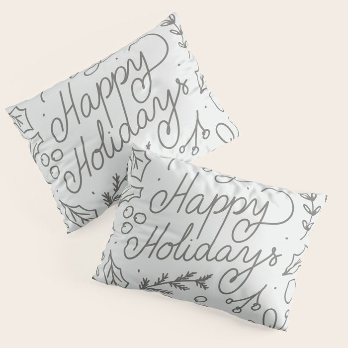 Happy Holidays Pillow Sham Gallery Image 3