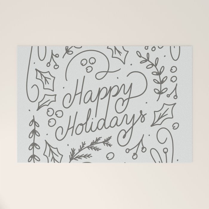 Happy Holidays Welcome Mat Gallery Image 1