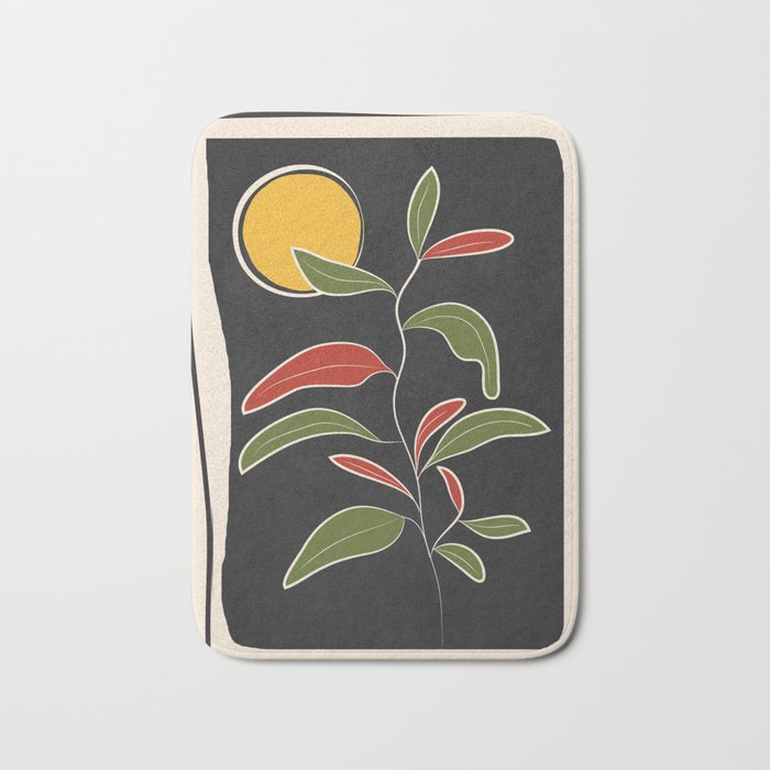 Abstract Plant 01 Bath Mat Gallery Image 1