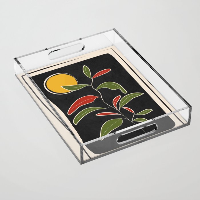 Abstract Plant 01 Acrylic Tray Gallery Image 1