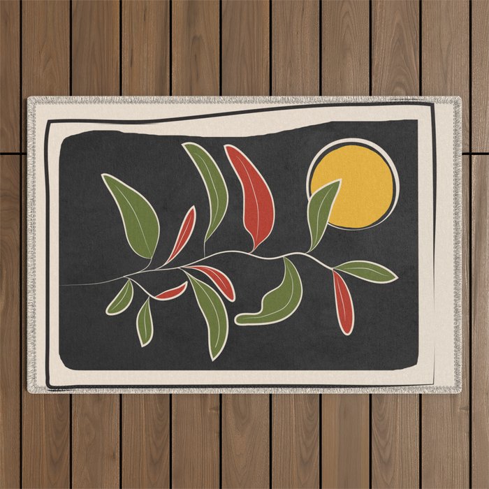Abstract Plant 01 Outdoor Rug Gallery Image 1